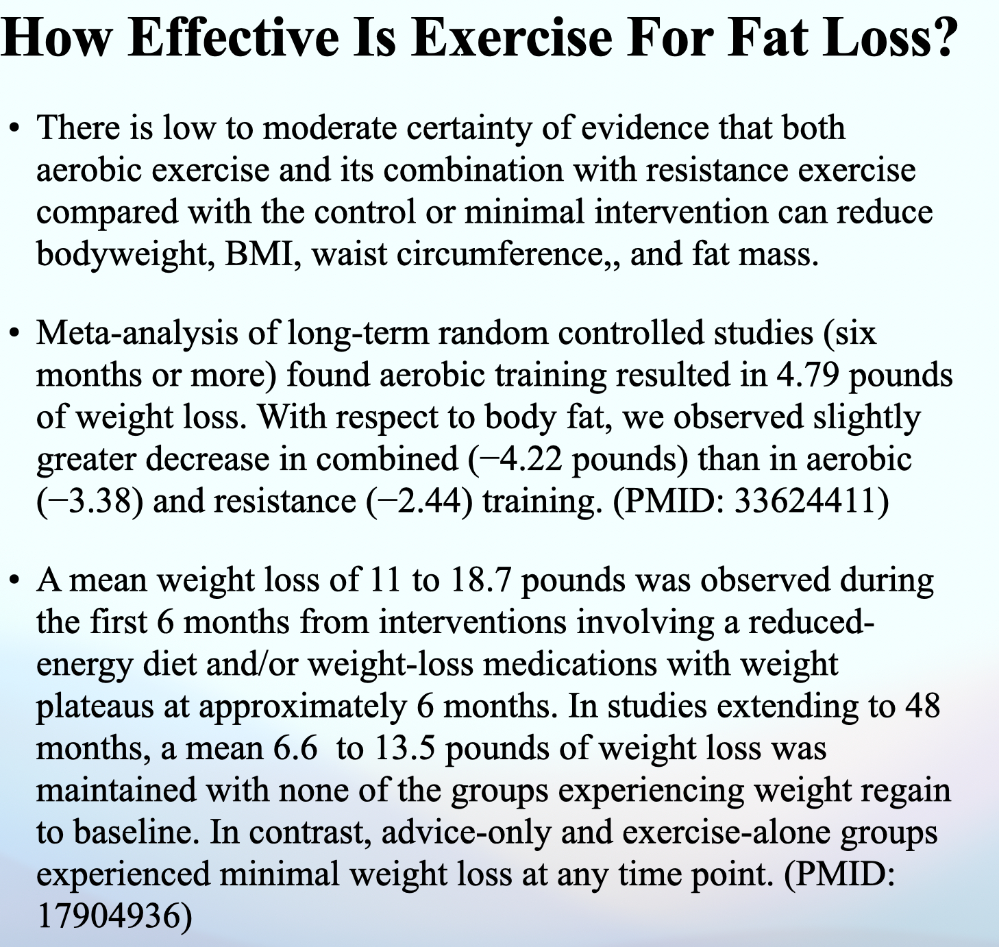fat loss
